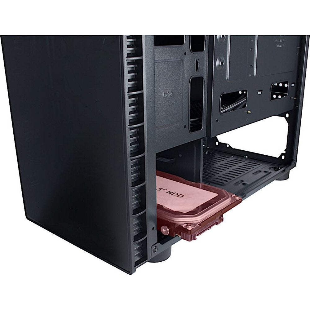 Inter-Tech CXC2 Blue Light | Midi Tower Case | Zwart - Matmuis