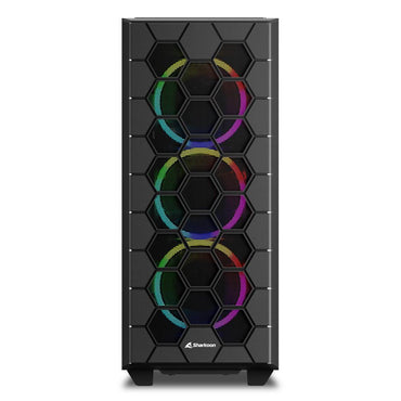 Sharkoon RGB HEX | Mid Tower Behuizing | Zwart | Met RGB-verlichting - Matmuis