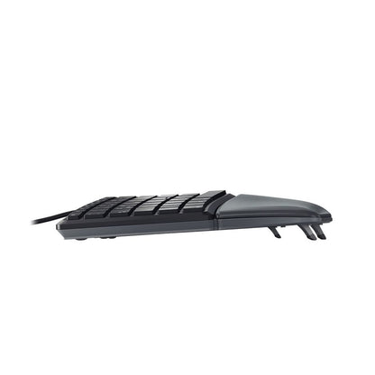 CHERRY KC 4500 Ergo | Toetsenbord | USB | QWERTY (US Engels) | Zwart - Matmuis - Matmuis