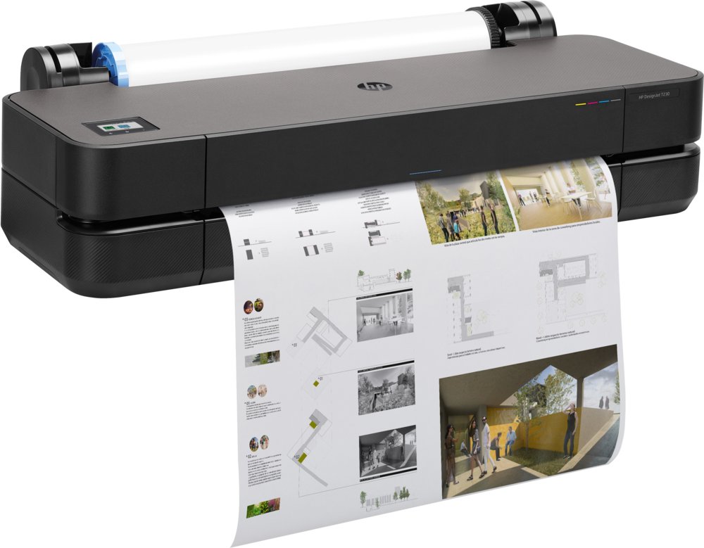 HP DesignJet T230 24'' Grootformaat Inkjetprinter | 2400 x 1200 DPI | Wifi | Kleur - Matmuis - Matmuis