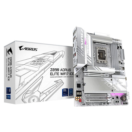 GIGABYTE Z890 AORUS ELITE WIFI7 ICE | Socket LGA 1851 | Intel B890 | 4xDDR5 | ATX | Moederbord - Matmuis