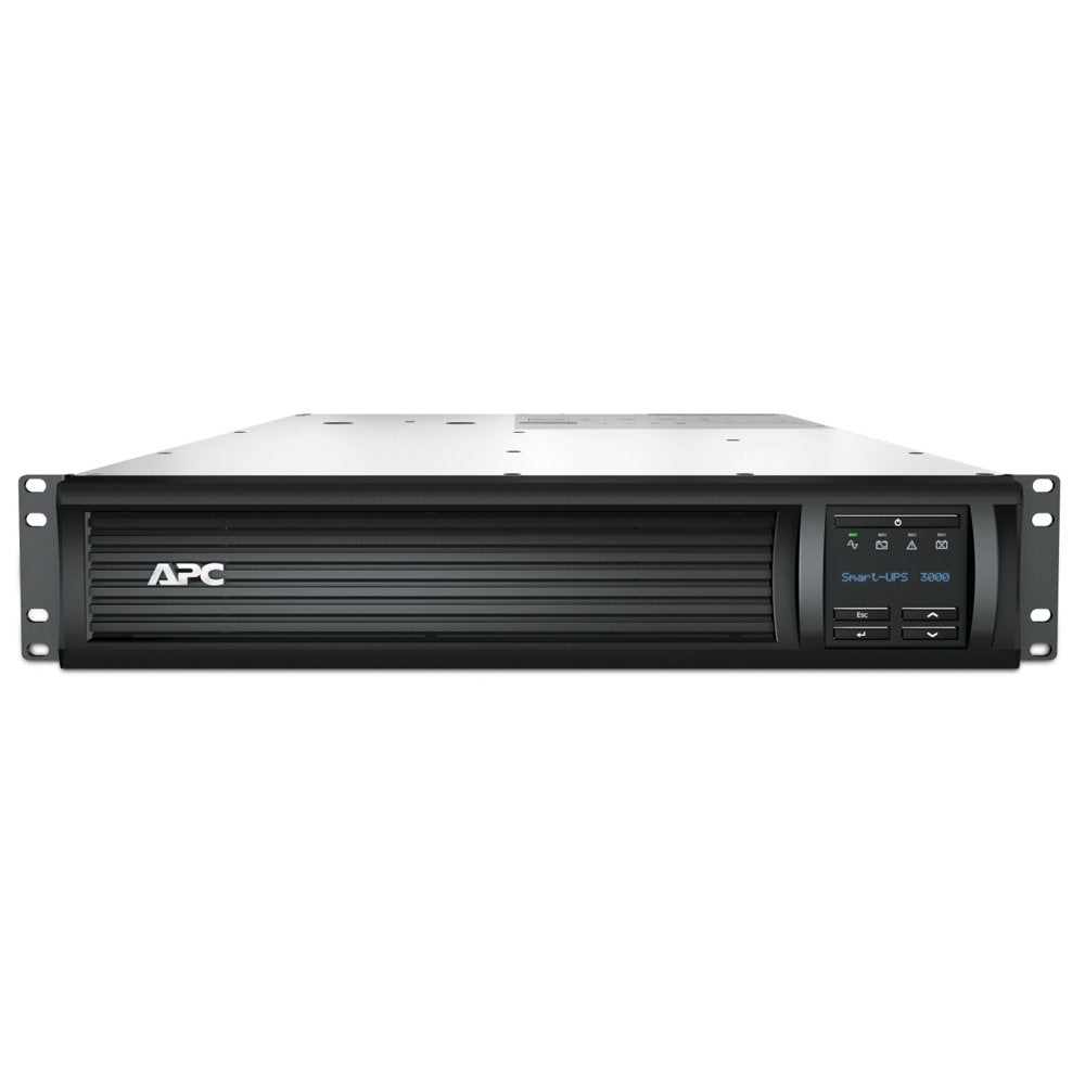 APC Smart-UPS SMT3000RMI2UC | 3000 VA / 2700 W | Rack Mount 2U | 8x IEC C13 & 1x IEC C19 | Pure Sine Wave | SmartConnect & AVR | LCD-scherm