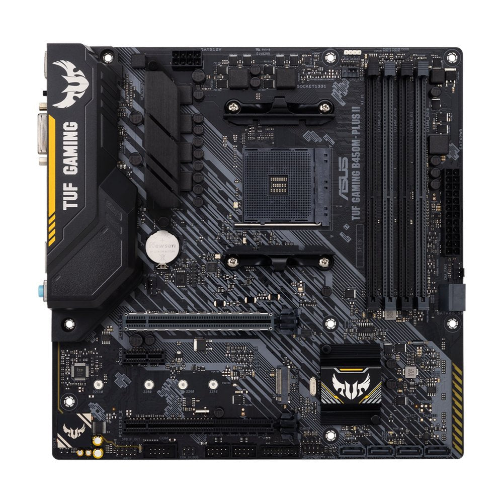 ASUS TUF Gaming B450M-Plus II | Socket AM4 | AMD B450 | 4xDDR4 | Micro-ATX | Moederbord - Matmuis - Matmuis