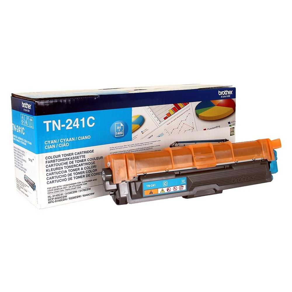 Brother TN-241C | Tonercartridge | Origineel | Cyaan | 1 stuk - Matmuis