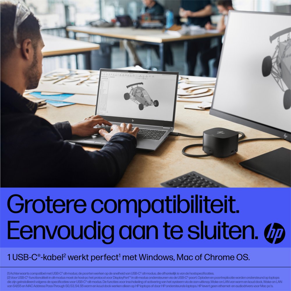 HP G4 Docking Station | Thunderbolt 280W | Zwart - Matmuis - Matmuis