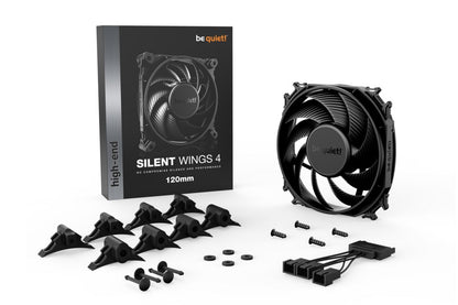 be quiet! Silent Wings 4 | 120mm Behuizingsventilator | Zwart | Single Pack (1 stuk) - Matmuis - Matmuis