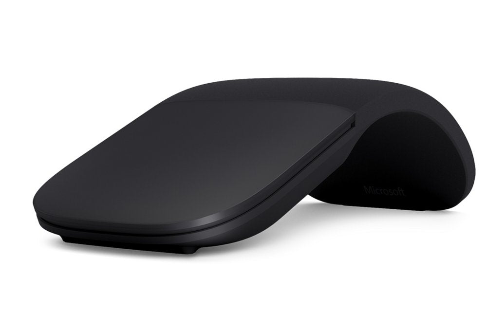 Microsoft Arc Mouse | Draadloze Muis | Links- en Rechtshandig | Bluetooth | 1000 DPI | Zwart - Matmuis - Matmuis