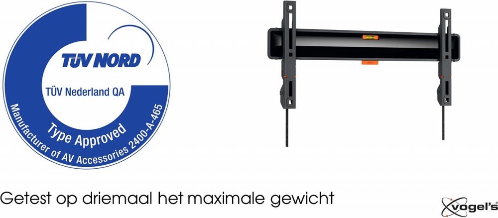 Vogel's Comfort TVM3405 SP | Vaste TV-beugel voor OLED | 32-77" | max 50kg | VESA 400x200