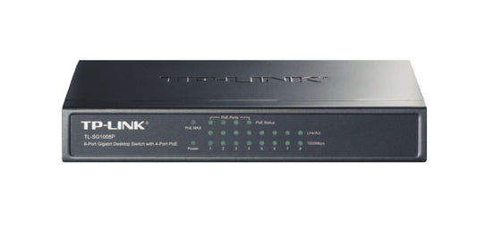 TP-Link TL-SG1008P | 8-Poorts Gigabit Desktop Switch | 4x PoE+ | Unmanaged - Matmuis