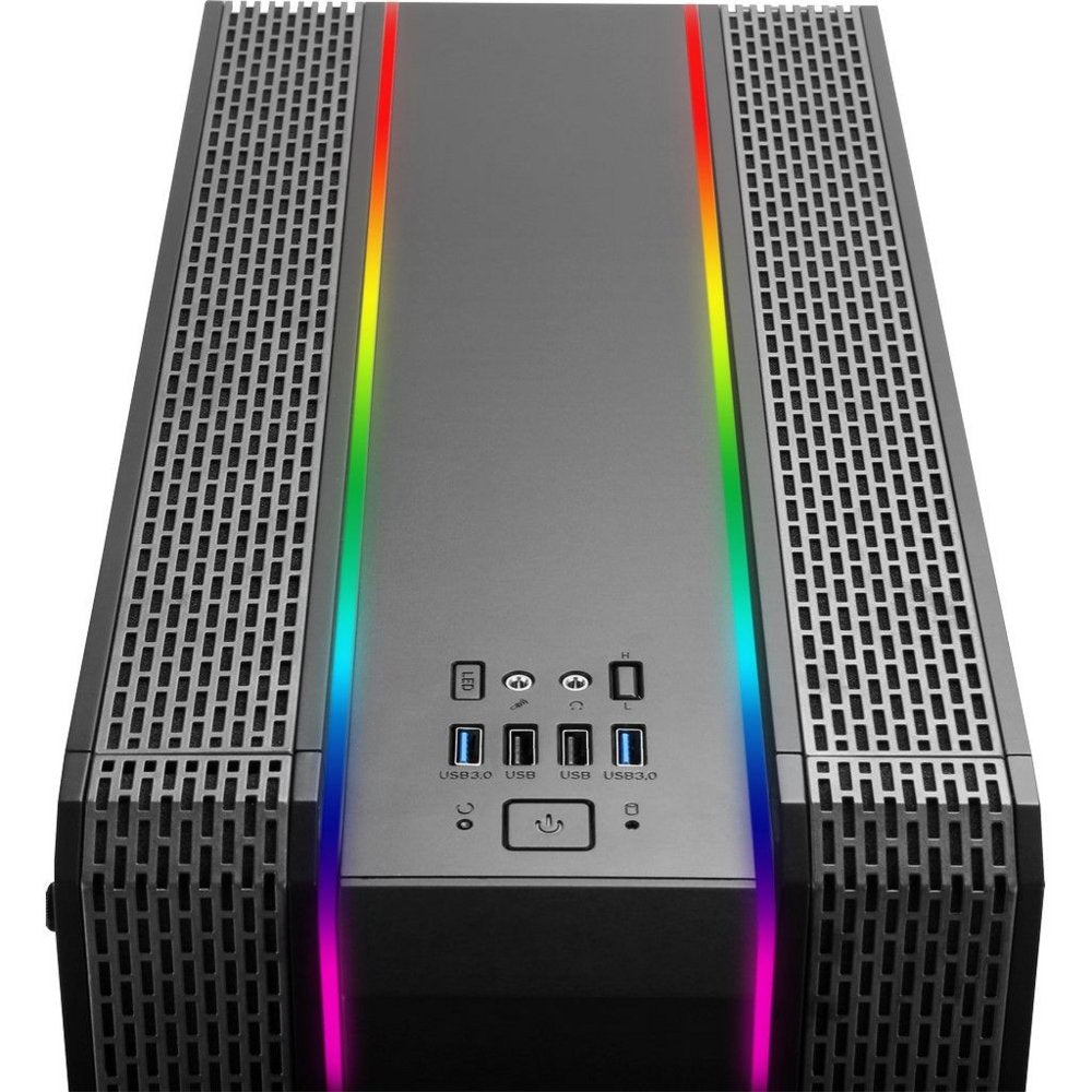 Inter-Tech S-3901 Impulse RGB | Tower Case | Zwart - Matmuis