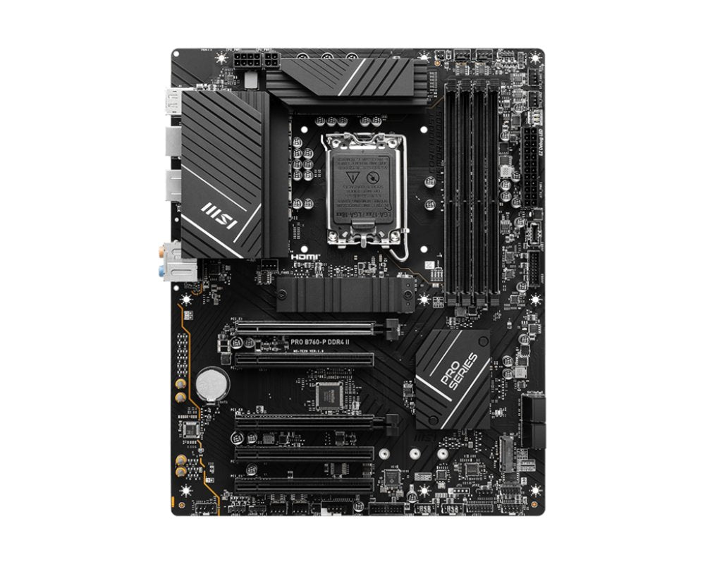 MSI PRO B760-P DDR4 II | Socket LGA 1700 | Intel B760 | 4xDDR4 | ATX | Moederbord - Matmuis - Matmuis