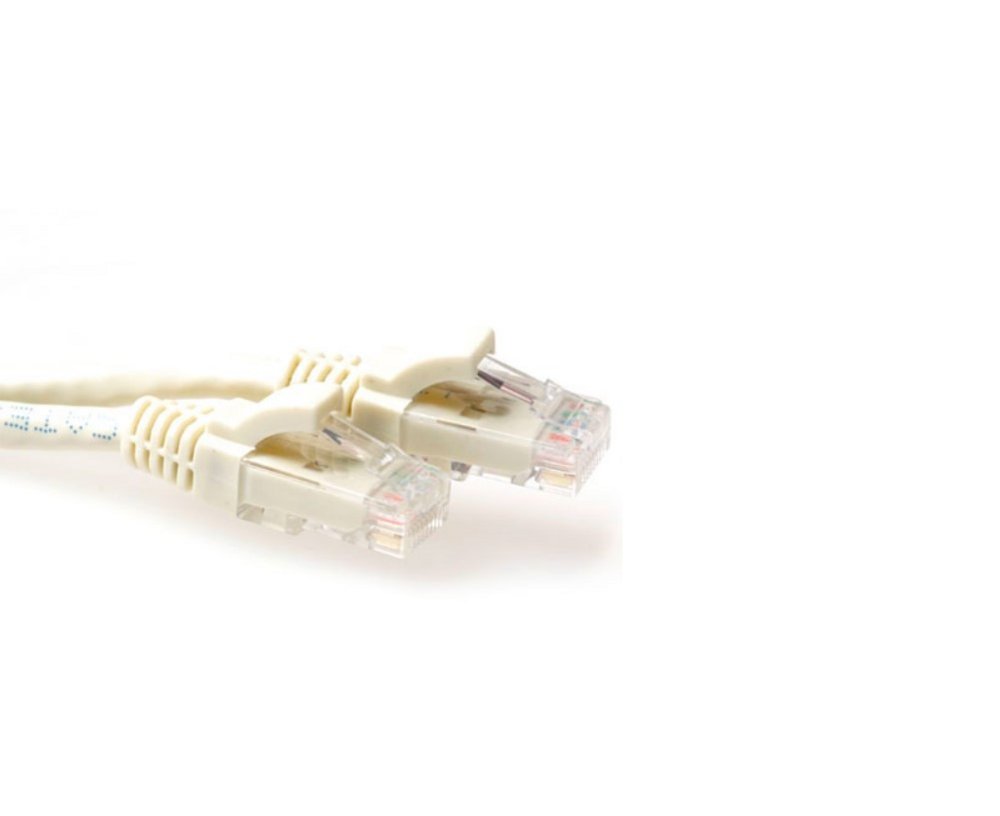 ACT UTP Cat 6A Netwerkkabel | 0,5 m | Ivoor - Matmuis - Matmuis
