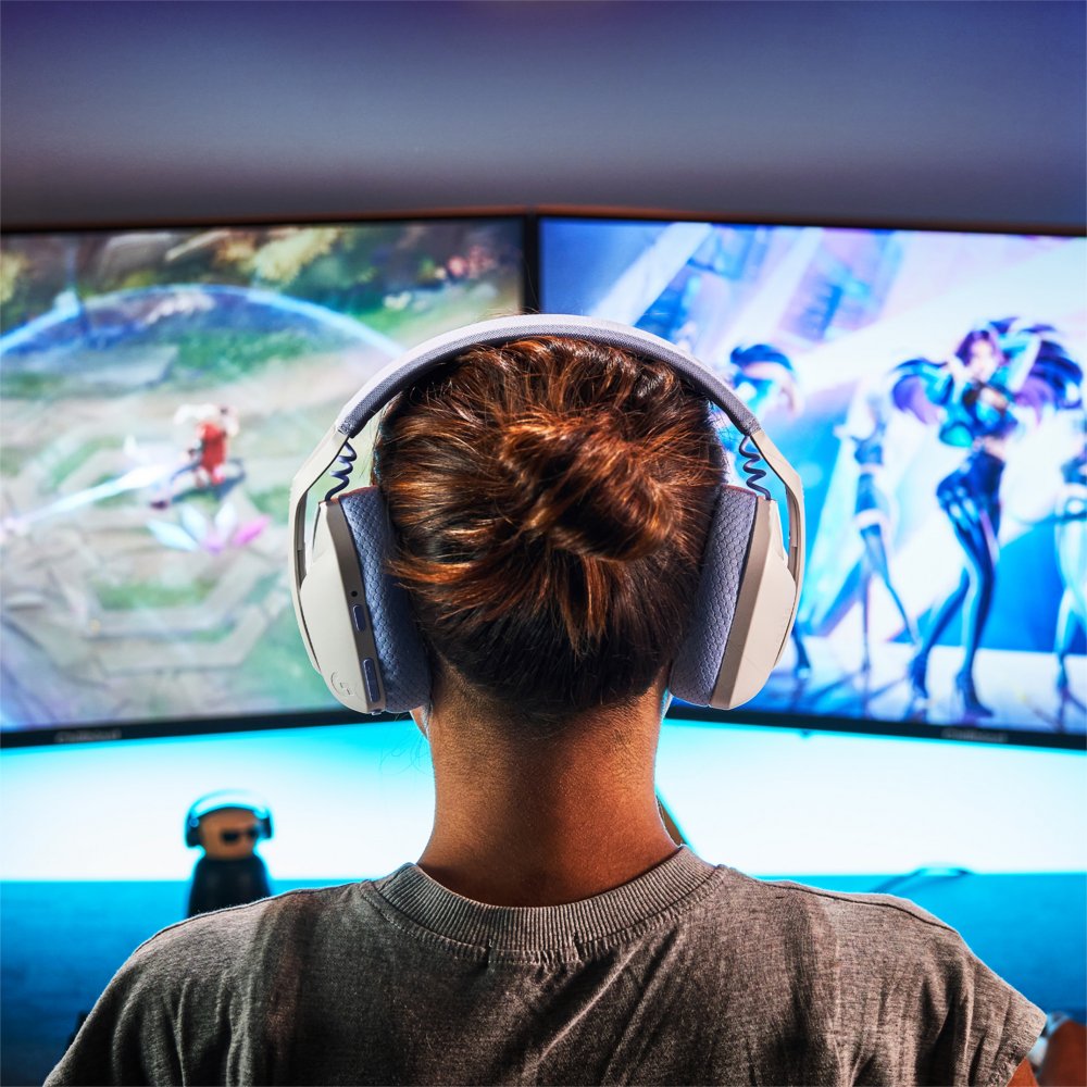 Logitech G G435 | Draadlooze Over-ear Gaming Headset | Bluetooth & USB-A Receiver | Wit/Lilac - Matmuis - Matmuis