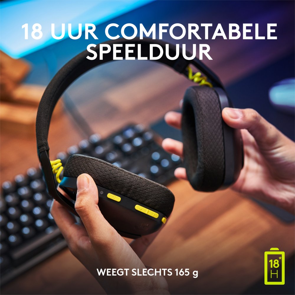 Logitech G435 Wireless Gaming Headset | Bluetooth & Lightspeed | Hoofdband | Zwart - Matmuis - Matmuis