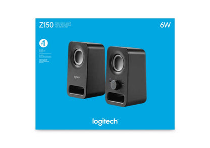 Logitech Z150 | 2.0 Luidsprekerset | 3W RMS | Helder Stereogeluid | Zwart - Matmuis - Matmuis