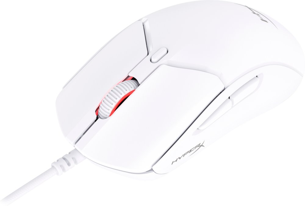 HyperX Pulsefire Haste 2 | Bedrade Gaming Muis | Rechtshandig | USB-A | 26000 DPI | Wit - Matmuis - Matmuis