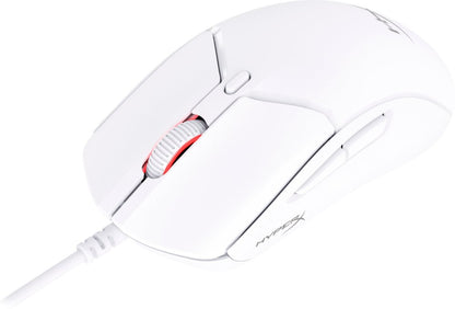 HyperX Pulsefire Haste 2 | Bedrade Gaming Muis | Rechtshandig | USB-A | 26000 DPI | Wit - Matmuis - Matmuis