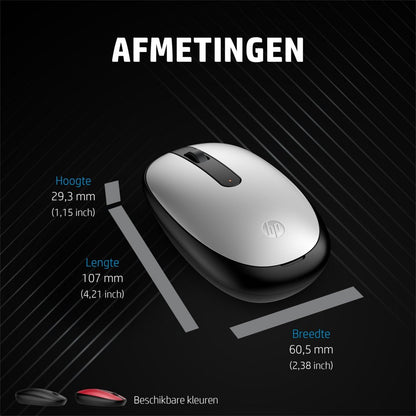 HP 240 | Draadloze Muis | Bluetooth | Wit - Matmuis