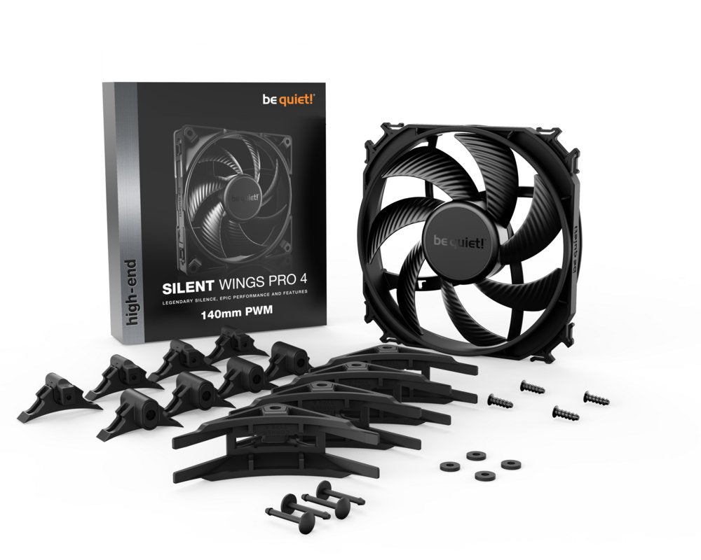 be quiet! Silent Wings Pro 4 | 140mm PWM Case Fan | Zwart - Matmuis - Matmuis