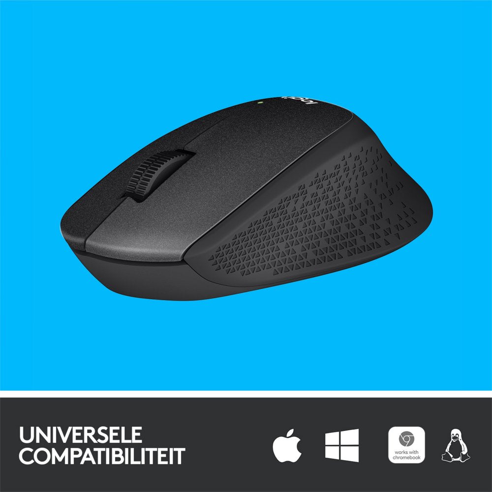 Logitech M330 Silent | Draadloze Muis | Rechtshandig | RF | 1000 DPI | Zwart - Matmuis - Matmuis
