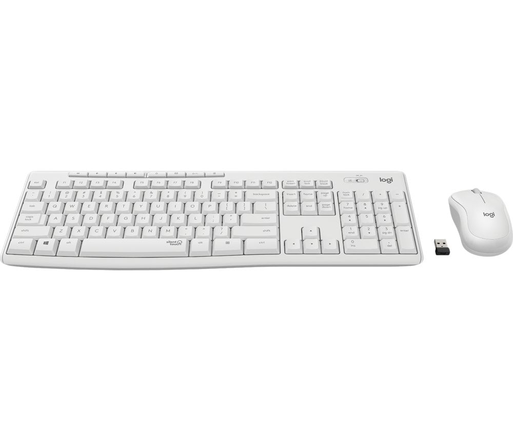 QWERTZ | Logitech MK295 Wit | Draadloze Muis en Toetsenbordcombo | QWERTZ - Matmuis
