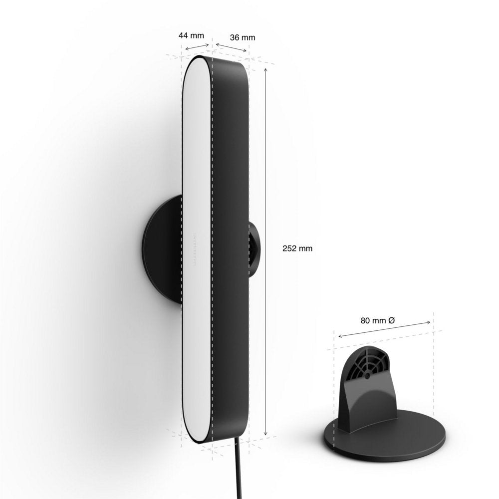 Philips Hue Play | Lichtbalk Dubbelpack | EU/UK Stekker | RGB | Bluetooth & Zigbee | Zwart - Matmuis - Matmuis