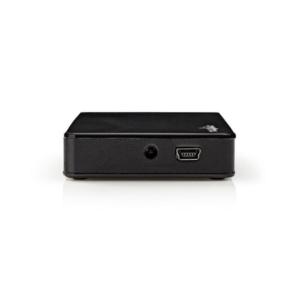 Nedis UHUBU2730BK | Interface Hub USB 2.0 | 7 poorten | Inclusief Adapter | Zwart - Matmuis