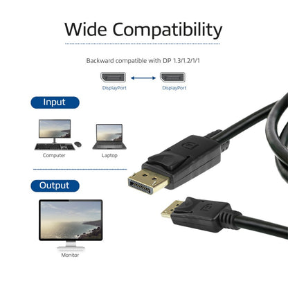 ACT AK4074 | DisplayPort-kabel | 3 meter | 4K@60Hz | DP 1.2 | Vergulde connectoren | Zwart - Matmuis - Matmuis