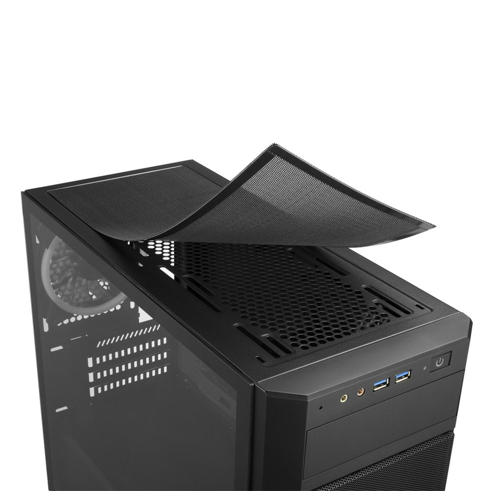 Sharkoon V1000 RGB | Micro Tower Behuizing | Zwart - Matmuis