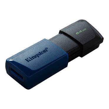 Kingston DataTraveler Exodia M | 64GB USB-A 3.2 Flash Drive | Zwart/Blauw - Matmuis - Matmuis