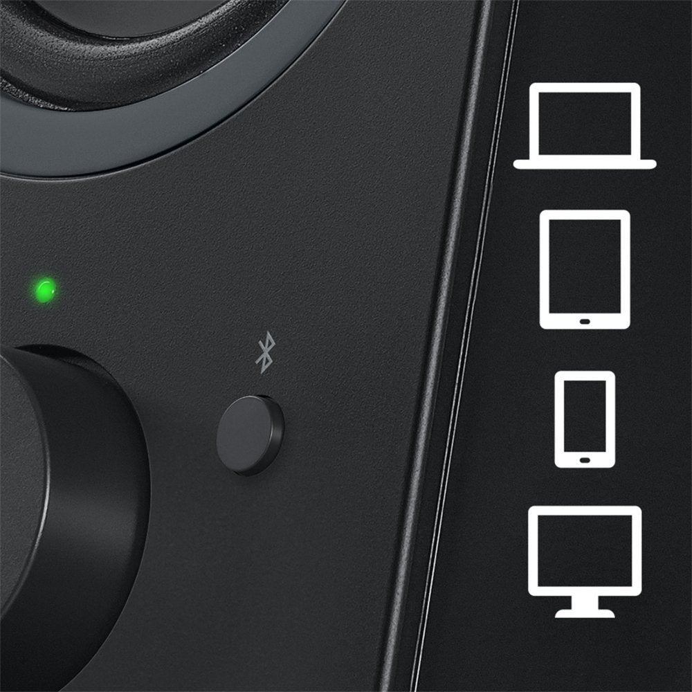 Logitech Z207 | 2.0 Bluetooth Luidsprekerset | 5W RMS | Draadloze Overgang | Zwart - Matmuis - Matmuis