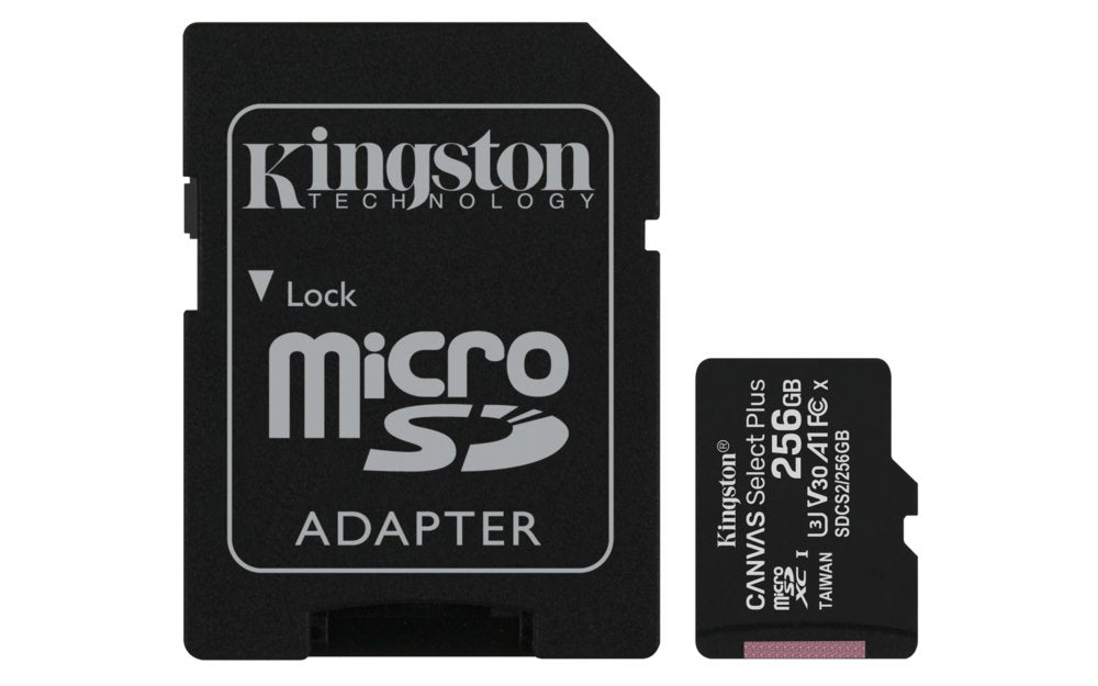 Kingston Canvas Select Plus | MicroSDXC | 256GB | Class 10 | UHS-I U1 - Matmuis
