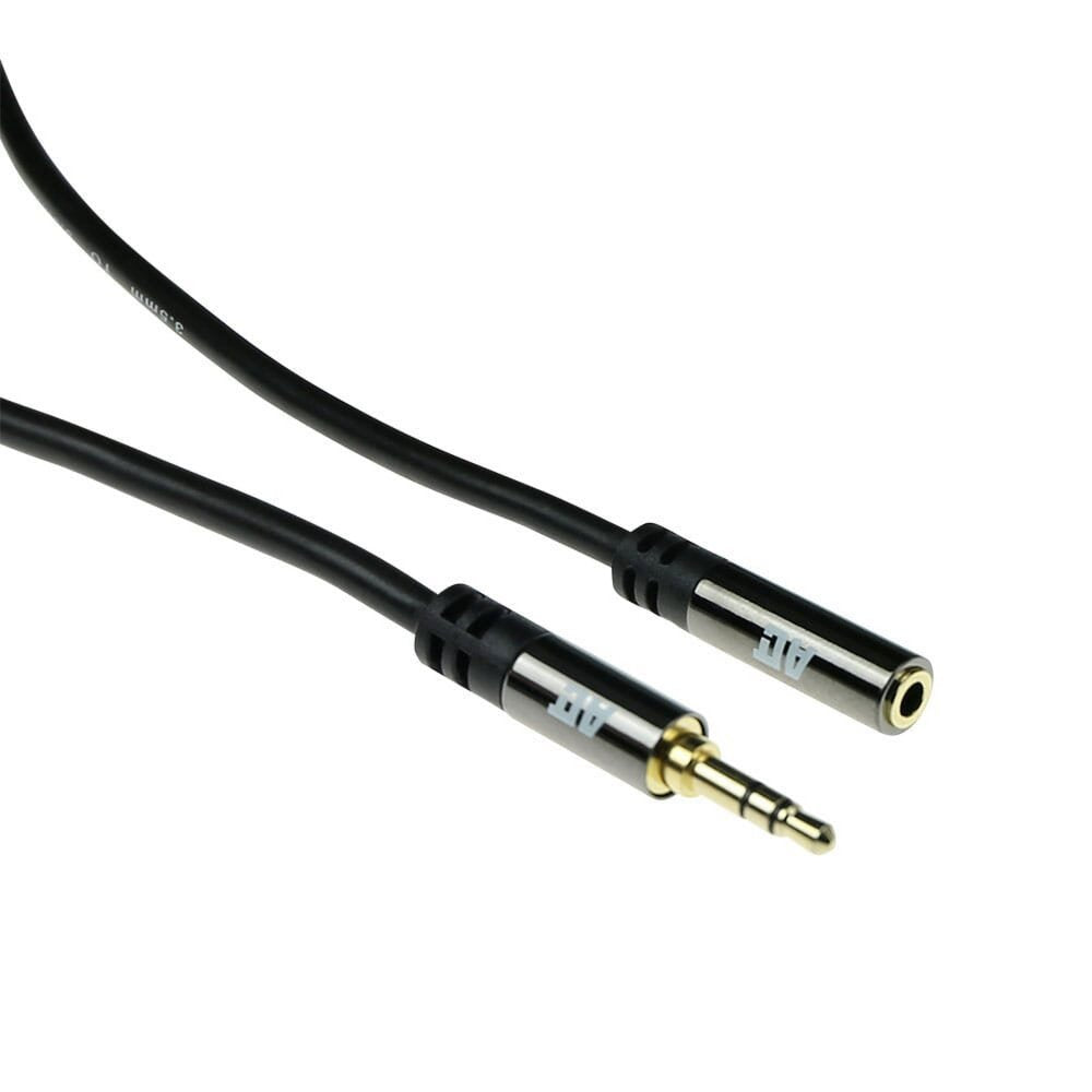 ACT AC3615 | 3.5mm Audiokabel | 2 Meter | Stereo Jack naar Jack | Zwart - Matmuis - Matmuis