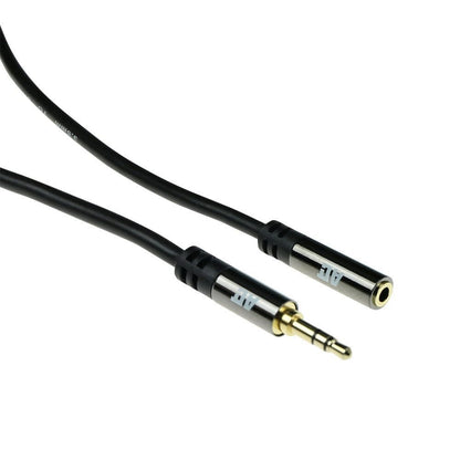 ACT AC3615 | 3.5mm Audiokabel | 2 Meter | Stereo Jack naar Jack | Zwart - Matmuis - Matmuis