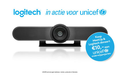 Logitech MeetUp Conferentiecamera | 4K Ultra HD | 120° Kijkhoek | 5x Zoom | Bluetooth | USB - Matmuis - Matmuis