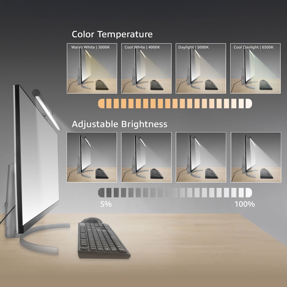 ACT AC8055 | Monitor LED-lamp | Dimbaar | Voeding via USB | OPEN BOX - Matmuis