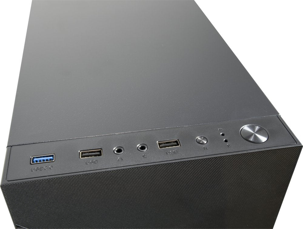 Inter-Tech A-303 Slant | Midi Tower | Zwart - Matmuis