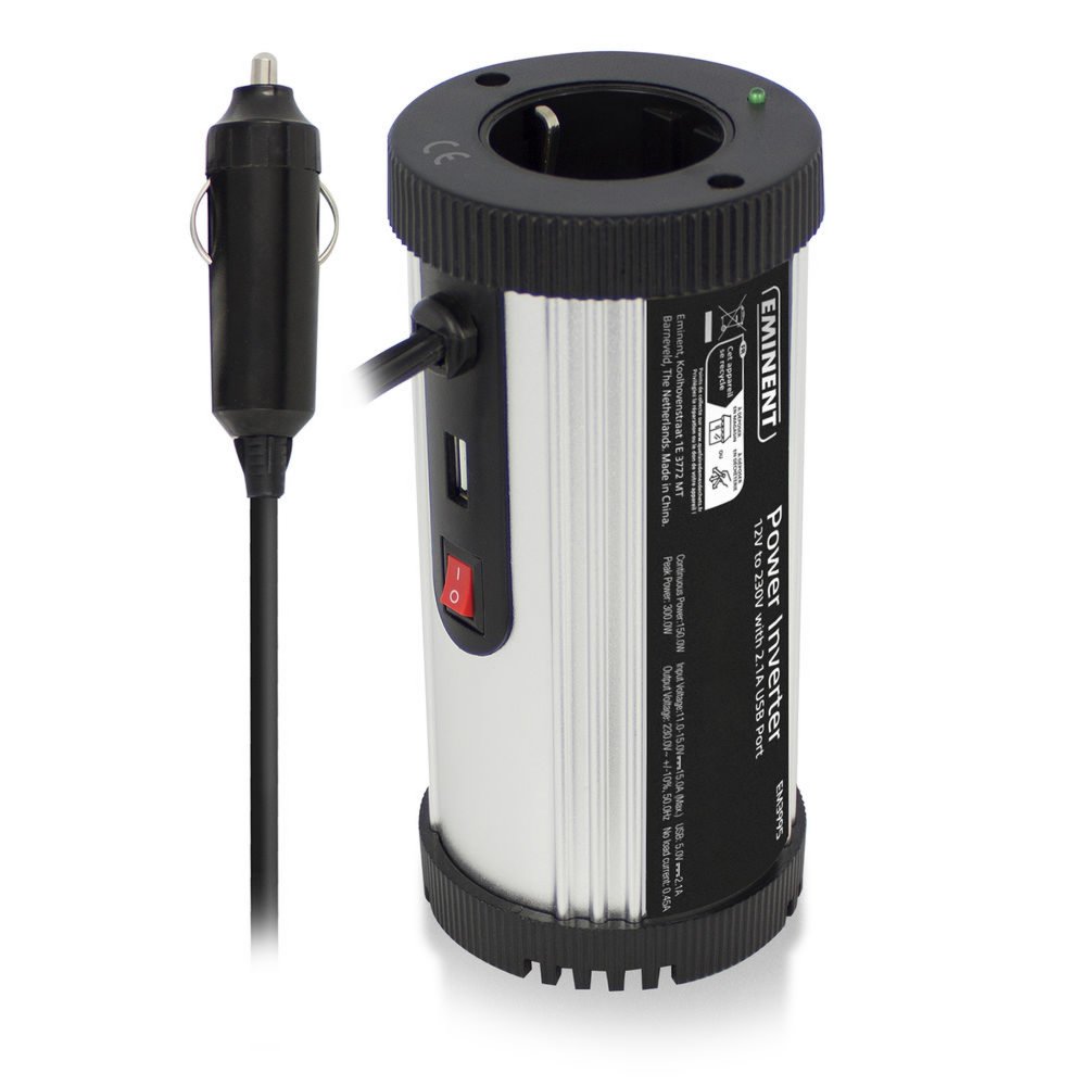 Eminent EM3995 | Auto Omvormer Met USB-A | 150 Watt - Matmuis - Matmuis