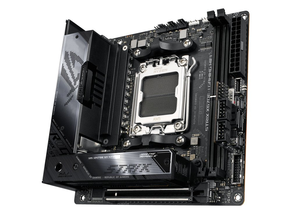 ASUS ROG STRIX X670E-I GAMING WIFI | Socket AM5 | AMD X670 | 2xDDR5 | Mini-ITX | Moederbord - Matmuis - Matmuis