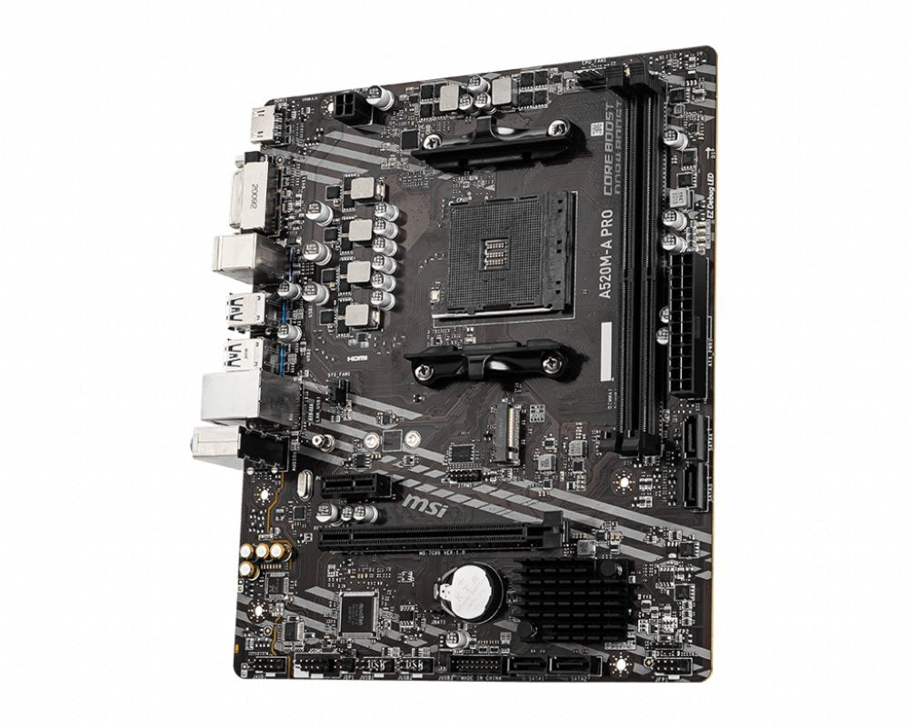 MSI A520M-A PRO | Socket AM4 | AMD A520 | 2xDDR4 | Micro-ATX | Moederbord - Matmuis - Matmuis