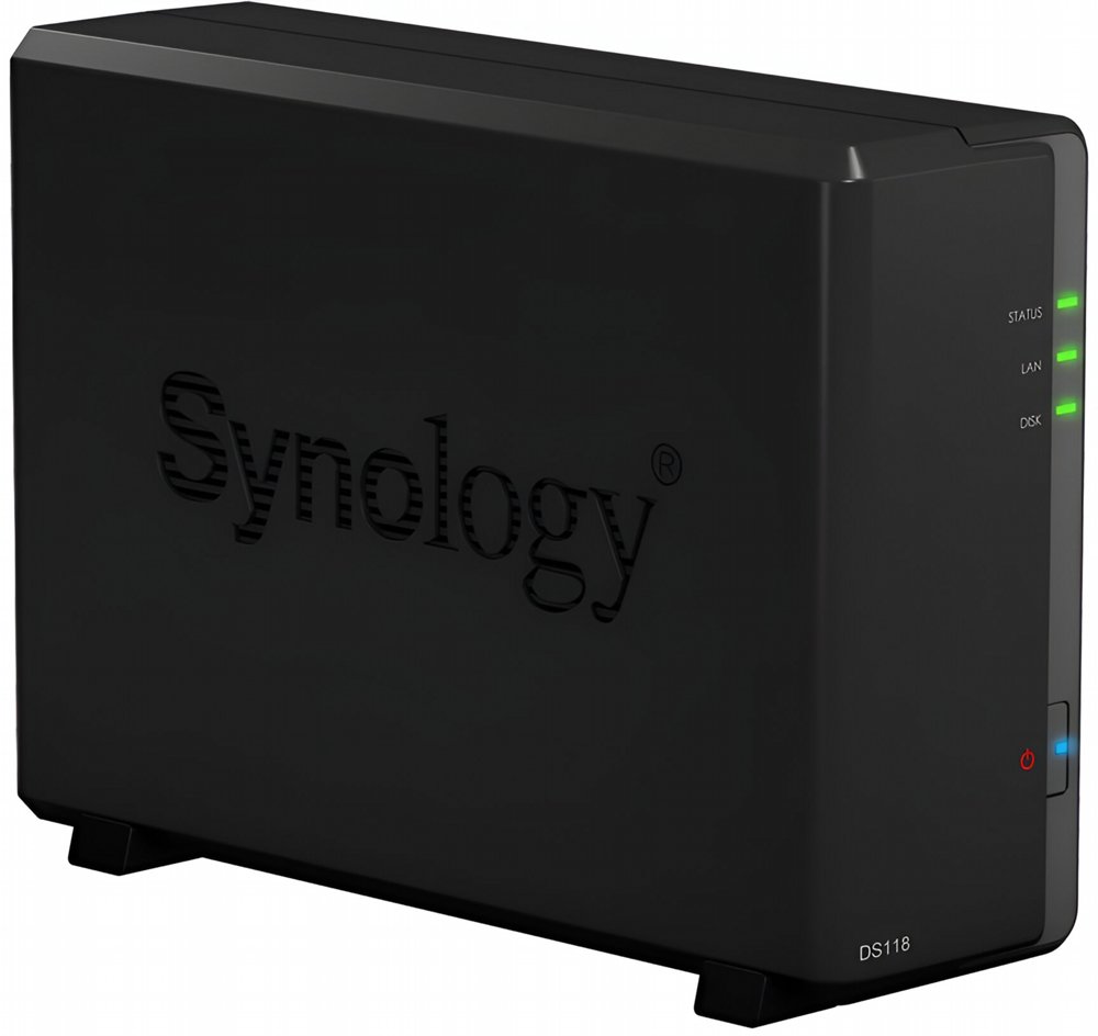 Synology DiskStation DS118 NAS 2TB | 1 Drive Bay | Inclusief 2TB HDD | 1x Gigabit Ethernet | Zwart
