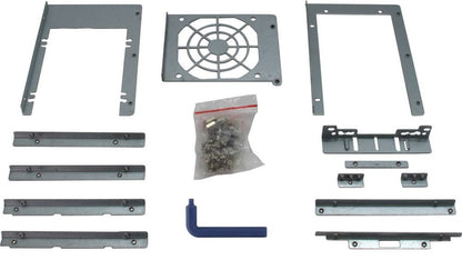 Inter-Tech 4U-4424 | Server Rack Case | Zwart/Zilver - Matmuis
