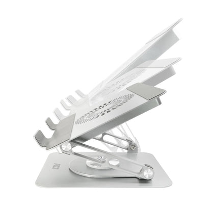 ACT AC8106 | 360° Draaibare Laptopstandaard | Met Ventilator | Traploos Verstelbaar - Matmuis