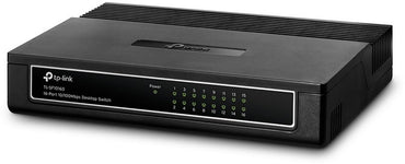 TP-Link TL-SF1016DS | Unmanaged Switch | 16 Poorten | Fast Ethernet (10/100 Mbps) - Matmuis