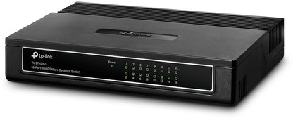 TP-Link TL-SF1016DS | Unmanaged Switch | 16 Poorten | Fast Ethernet (10/100 Mbps) - Matmuis