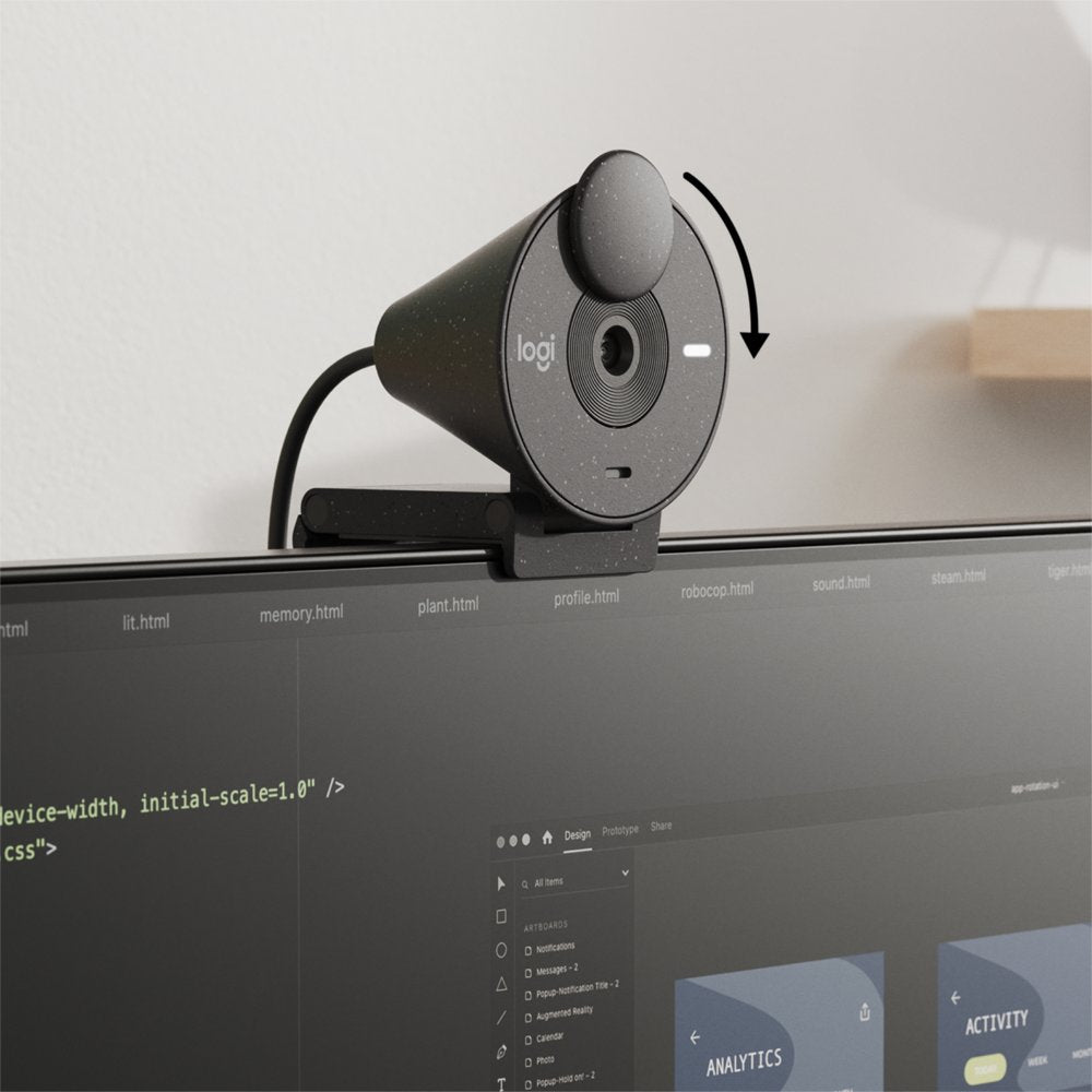 Logitech Brio 300 | 1080P 30FPS USB-C Webcam met Microfoon - Matmuis - Matmuis