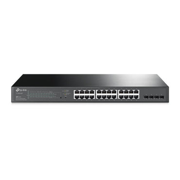 TP-Link TL-SG2428P | Managed Smart Switch | 28 Poorten | Gigabit Ethernet (10/100/1000 Mbps) | 24x RJ45 + 4x SFP | PoE+ (250W) | VLAN/QoS - Matmuis