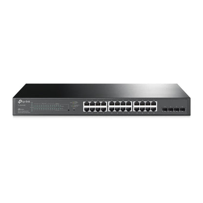 TP-Link TL-SG2428P | Managed Smart Switch | 28 Poorten | Gigabit Ethernet (10/100/1000 Mbps) | 24x RJ45 + 4x SFP | PoE+ (250W) | VLAN/QoS - Matmuis
