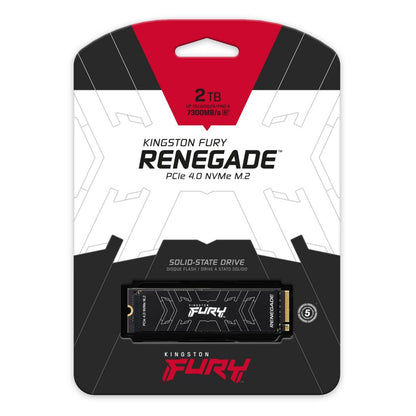 Kingston Fury Renegade | 2TB NVMe SSD | M.2 Gen4 | 7.300MB/s Lezen | 7.000MB/s Schrijven - Matmuis