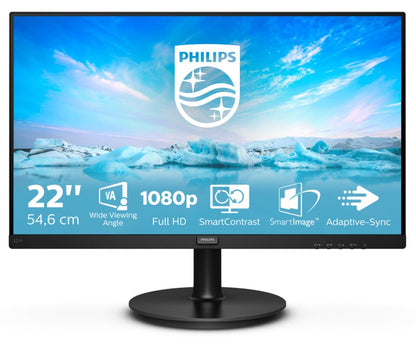 Philips V Line 221V8/00 | 21,5" Full HD Monitor | 1920x1080 | Zwart - Matmuis - Matmuis